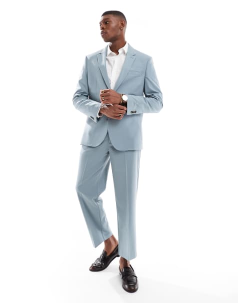 ASOS DESIGN - Abito regular fit blu polvere - view 1