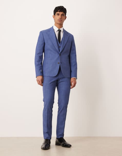 ASOS DESIGN - Abito skinny blu fiammato - view 1