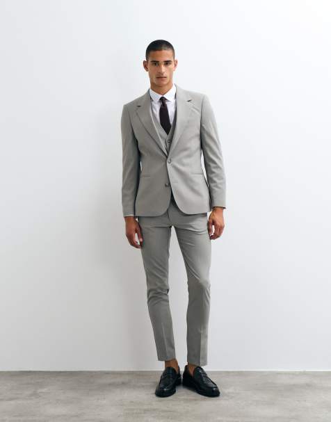 ASOS DESIGN - Abito skinny grigio - view 1