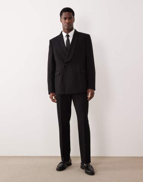 ASOS DESIGN - Abito slim in crêpe nero - view 1