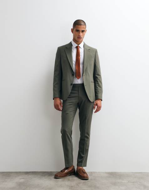 ASOS DESIGN - Abito slim kaki medio - view 1