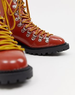 asos design ablaze chunky hiker boots