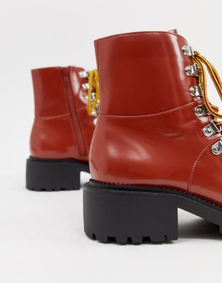 asos design ablaze chunky hiker boots