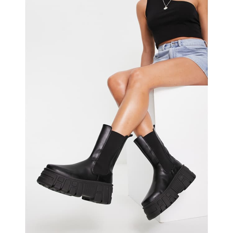 Asos platform shop chelsea boots