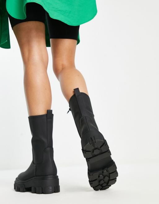 Asos design acton chunky lace hot sale up ankle boots in black