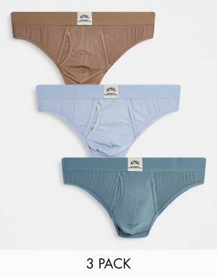 ASOS DESIGN Actual 3 pack ribbed briefs - ASOS Price Checker