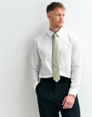 Asos Design Adaptive Hook And Loop Tape Fastener Tie In Green
