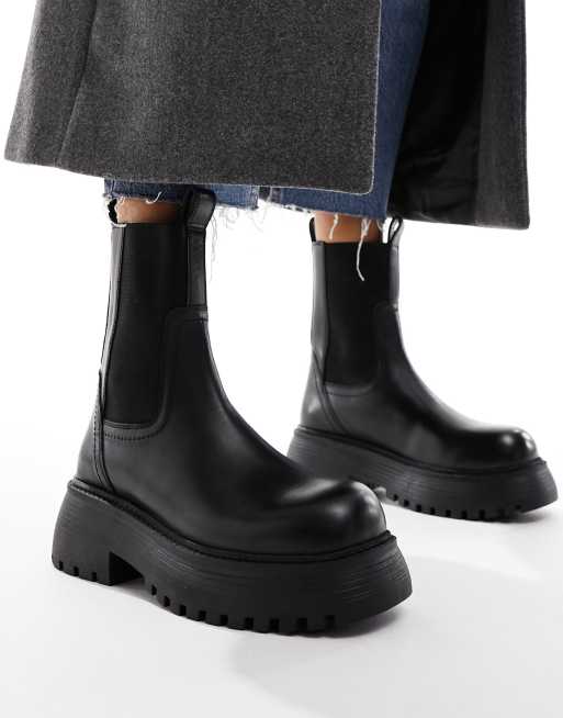 Asos design agnes chunky chelsea boots sale