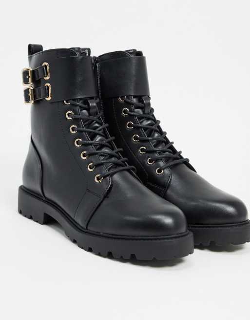 Lace Up Combat Boots