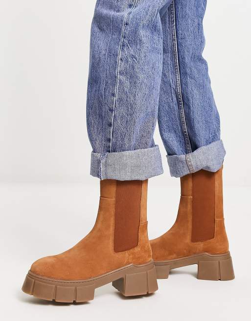 Asos tan 2024 chelsea boots