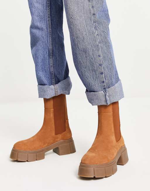 ASOS DESIGN premium suede chelsea boots in | ASOS