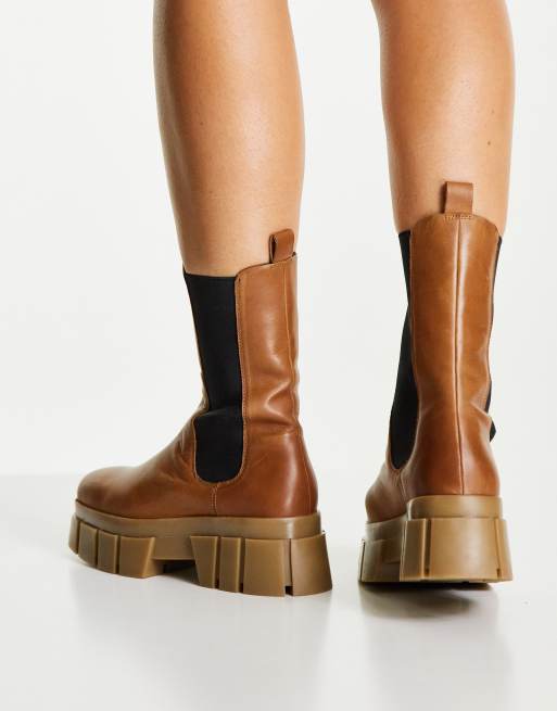 Asos tan shop chelsea boots