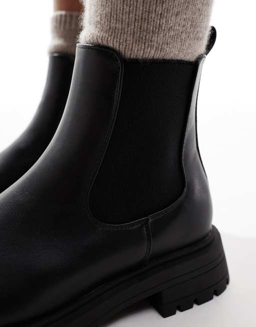 ASOS DESIGN - Adjust - Stivaletti Chelsea neri con suola spessa, 2 di 4