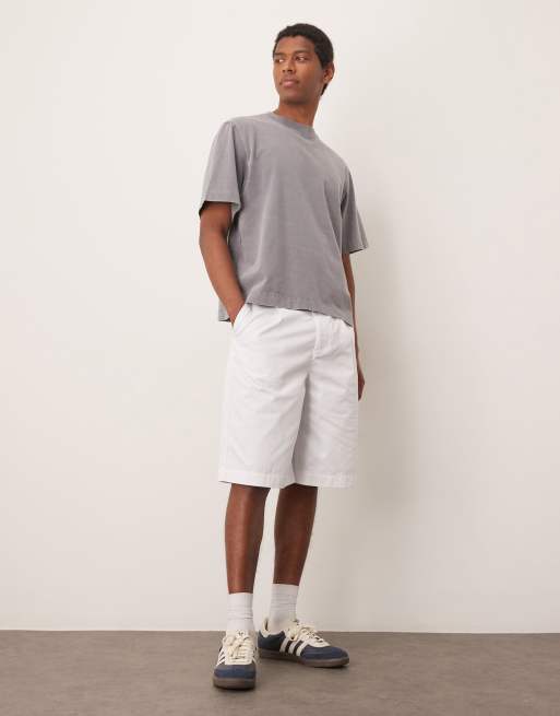 ASOS DESIGN - ADM - Bermuda bouffant oversize - Blanc