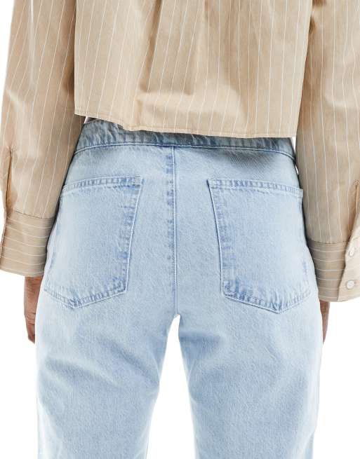 ASOS DESIGN - Afblegede jeans med lav talje og nitte-lukning, 4 af 5