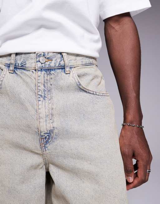 ASOS DESIGN - Afblegede jorts i denim i længere længde, 3 af 5