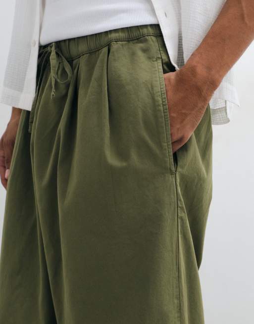ASOS DESIGN afslappede barrel-bukser i olivengrøn, 5 af 5