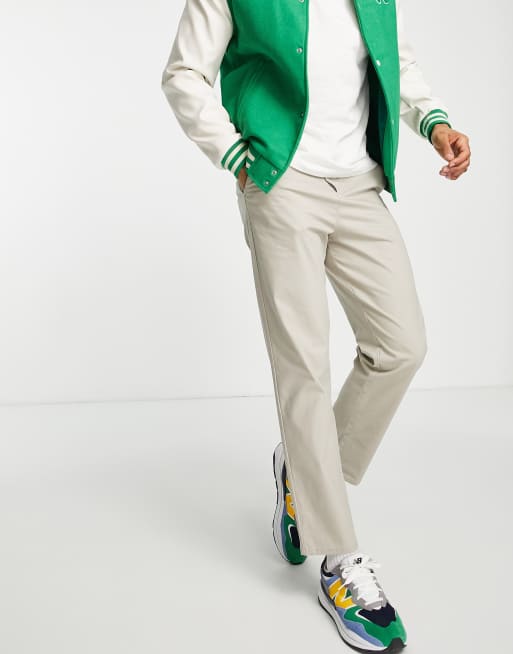 ASOS DESIGN - Afslappede skaterchinos i lys beige