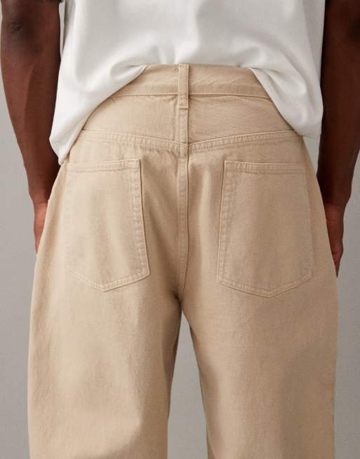 ASOS DESIGN - Afslappede tapered jeans i ecru, 4 af 7