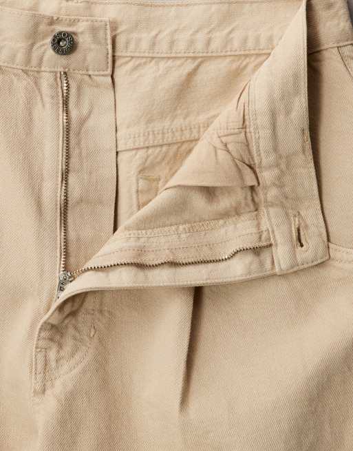 ASOS DESIGN - Afslappede tapered jeans i ecru, 6 af 7