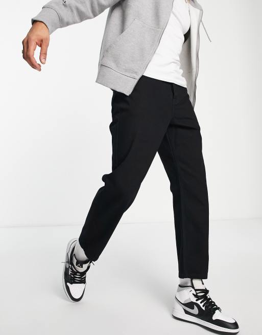 ASOS DESIGN - afslappede tapered jeans i sort