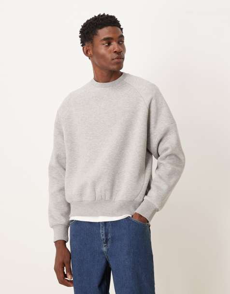 ASOS DESIGN - Afslappet gråmeleret sweatshirt - view 1