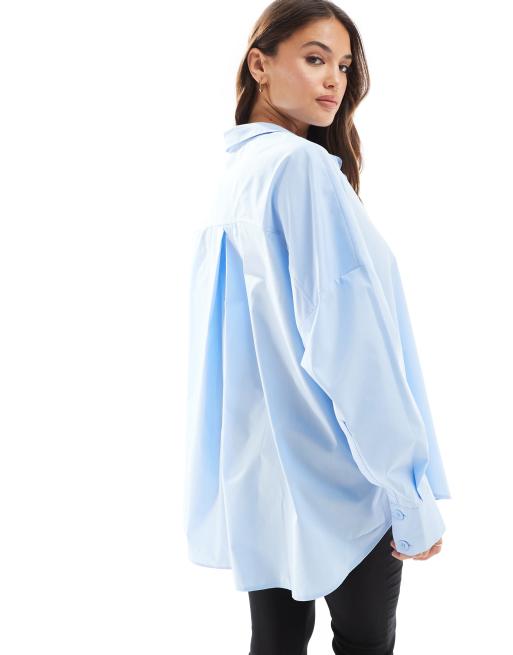 ASOS DESIGN - Afslappet skjorte i blå, 3 af 4