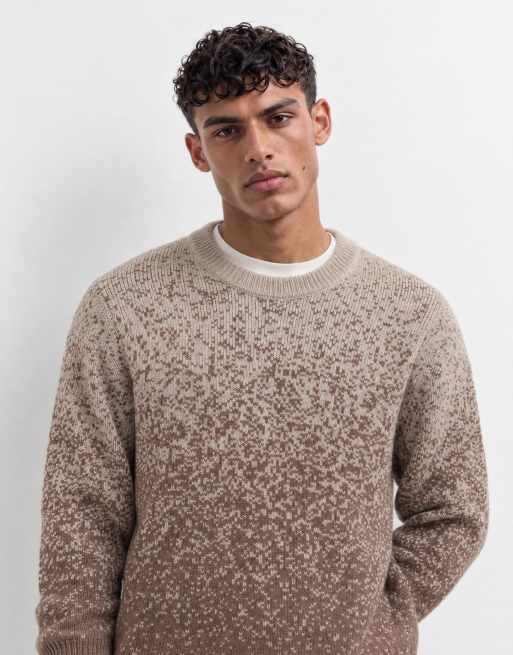 ASOS DESIGN afslappet strikket striktrøje med rund hals i brun, 8 af 10