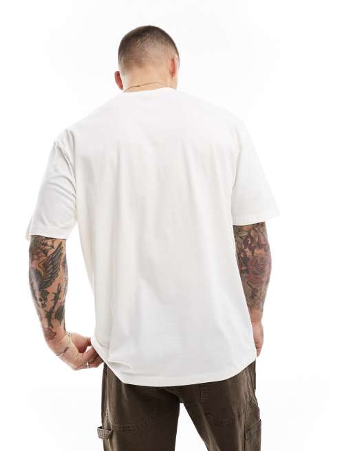 ASOS DESIGN - Afslappet T-shirt med 'Florida'-tekstprint i råhvid, 3 af 4