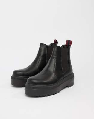 agnes chunky chelsea boots