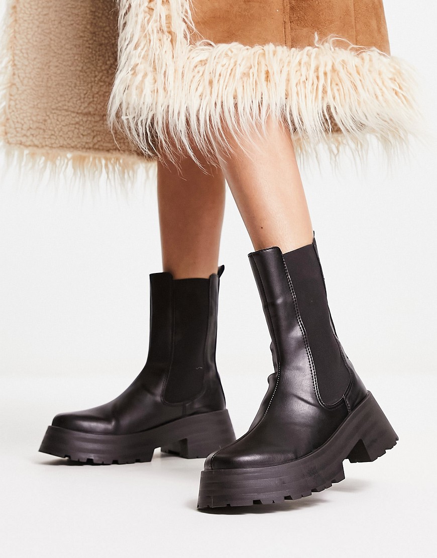 ASOS DESIGN Agra chunky chelsea boots in black