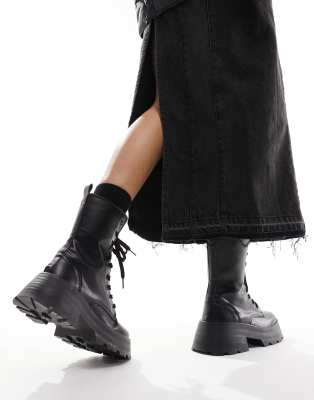 Asos design elm chunky lace up boots best sale