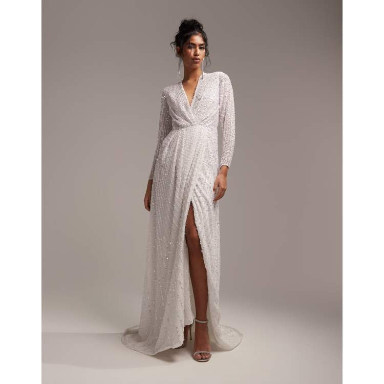 Wedding wrap cheap dress