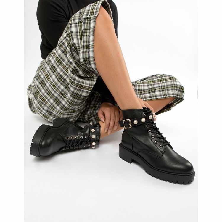 Bottines avec clearance perles