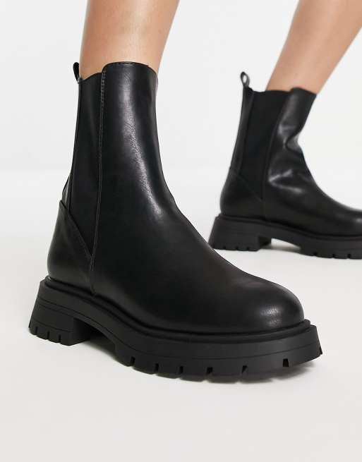 bus dybtgående smerte ASOS DESIGN Alfie chunky Chelsea boots in black | ASOS