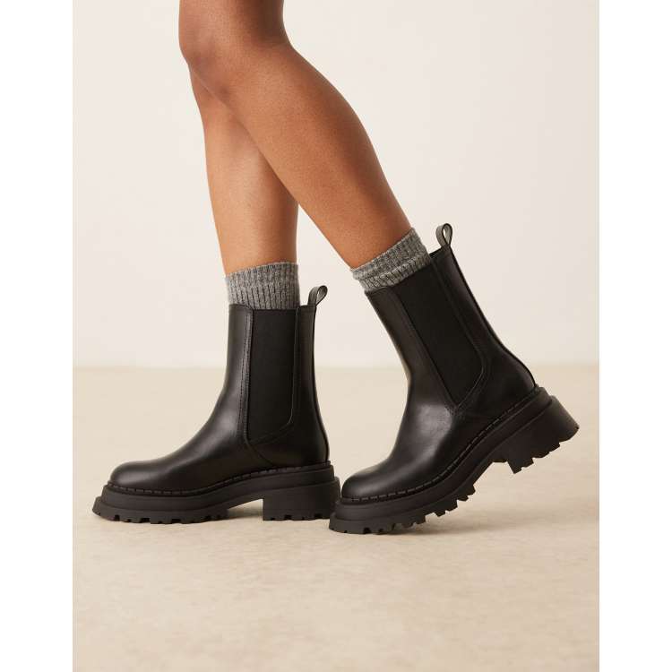  Design Chunky Chelsea Boots Mens Sz 6 Womens 8 Black Punk Mod Goth ASOS M Boots for Men for Sale | Shop New & Used Men main image 3