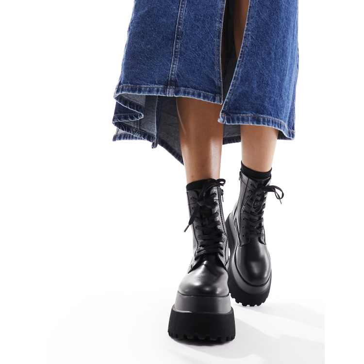 Lace up boots store asos