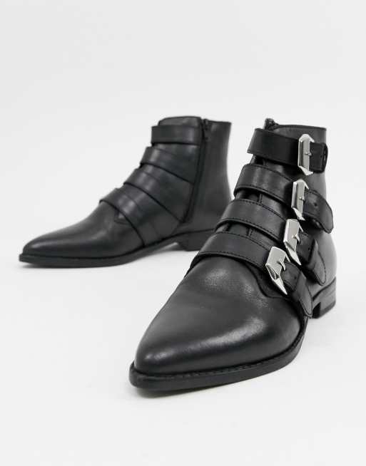 Asos shop buckle boots