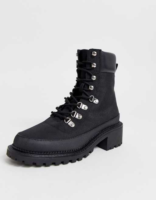 ASOS DESIGN Alix hiker boots in black