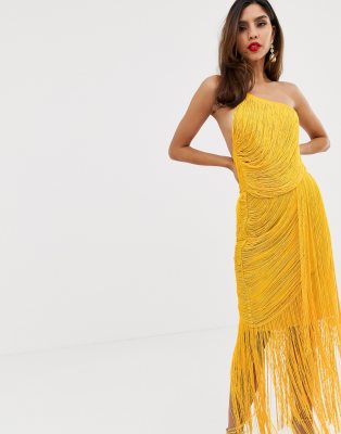 all over fringe dress