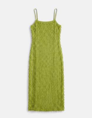 asos olive green dress ASOS Design - Halterneck Maxi Dress - Women - Polyester/Spandex - 6 US