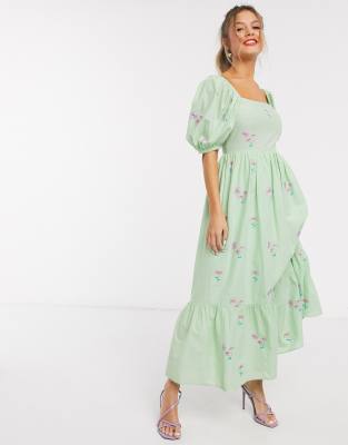 embroidered dress asos