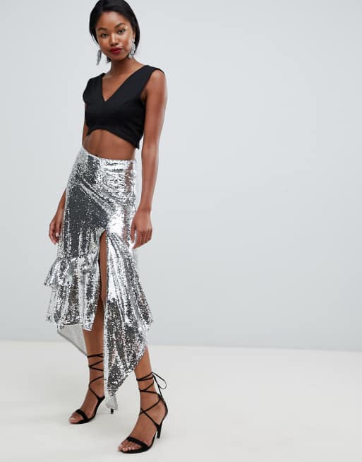 Sequin 2025 skirt ruffle