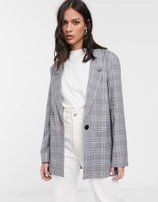 ASOS DESIGN all rounder blazer in grey check | ASOS