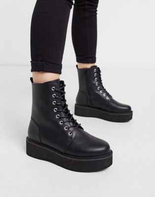 chunky lace up boots asos