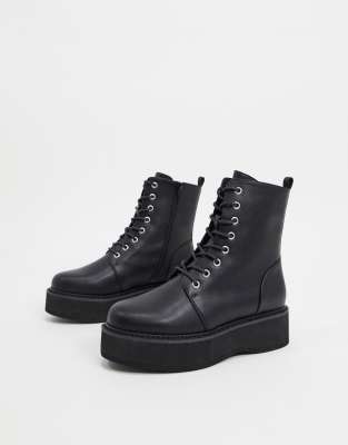 asos design evaline leather ankle boots