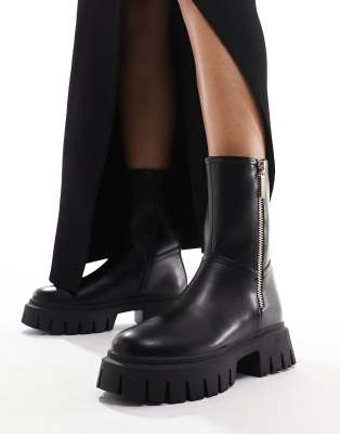  Amalfi zip up biker boots 