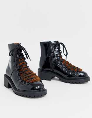 Asos design ablaze chunky hiker hotsell boots