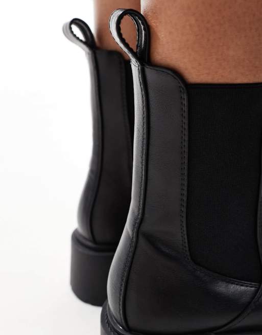 ASOS DESIGN – Amy – Svarta, grova chelseaboots, 3 av 4