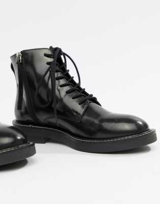 ASOS DESIGN Anarchy Leather Lace Up Boots ASOS